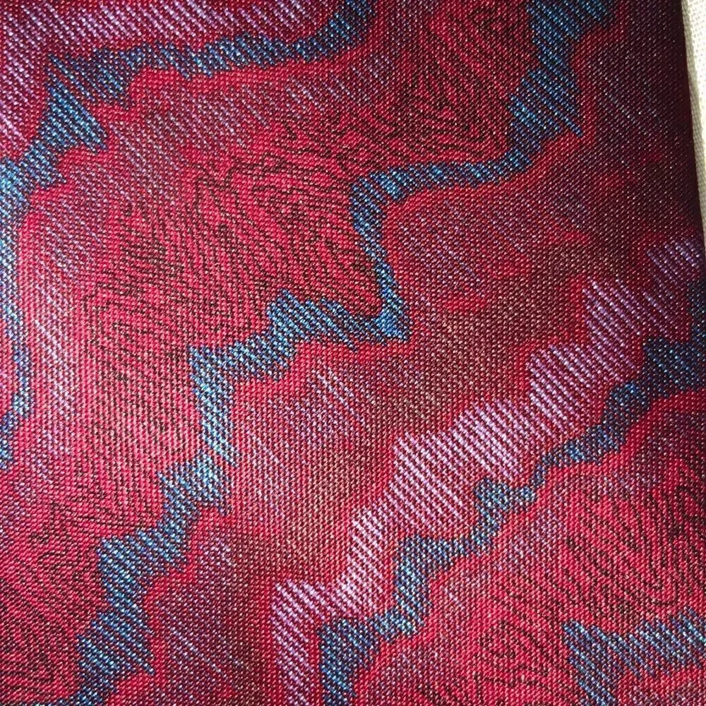 Gold City Burgundy Blue Tie